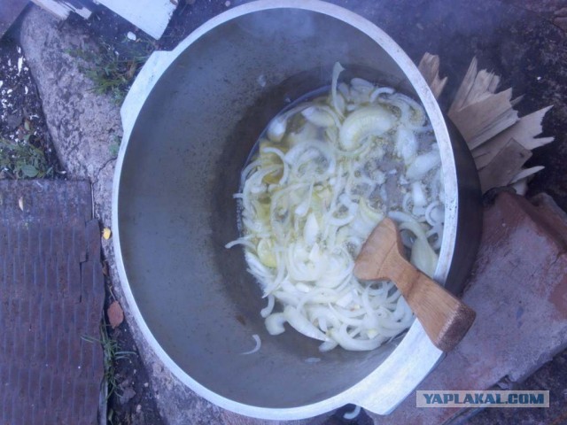 Как я готовлю вкусный плов в казане.