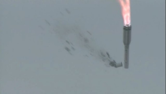 Ракета Протон с 3-мя спутниками Глонасс упала