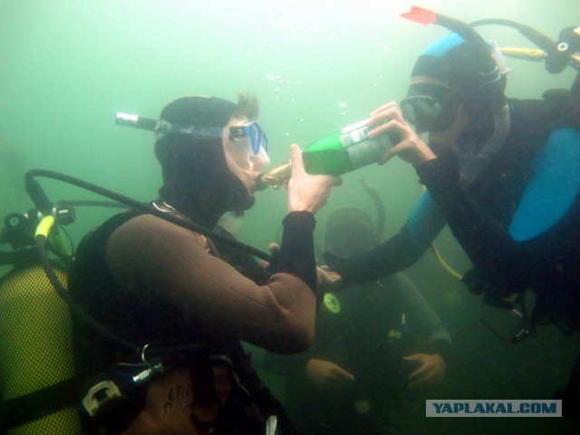 Мое хобби - дайвинг.