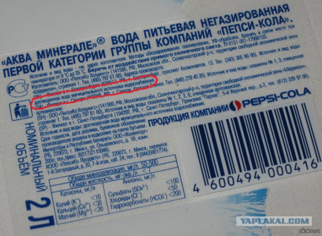 Как производят минеральную воду