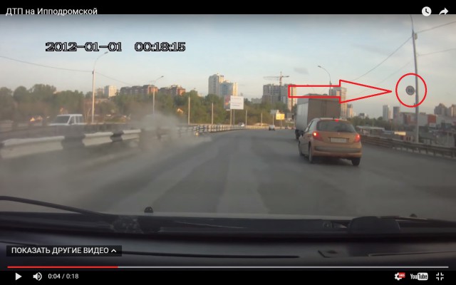Последние секунды жизни мотоциклиста из Новосибирска попали на видео