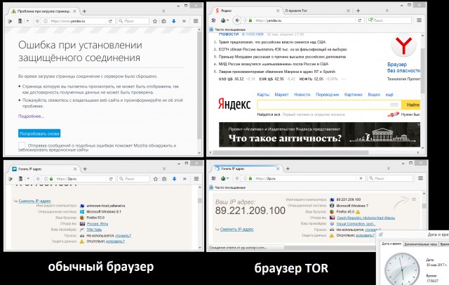 В Крыму перестал открываться yandex.ru