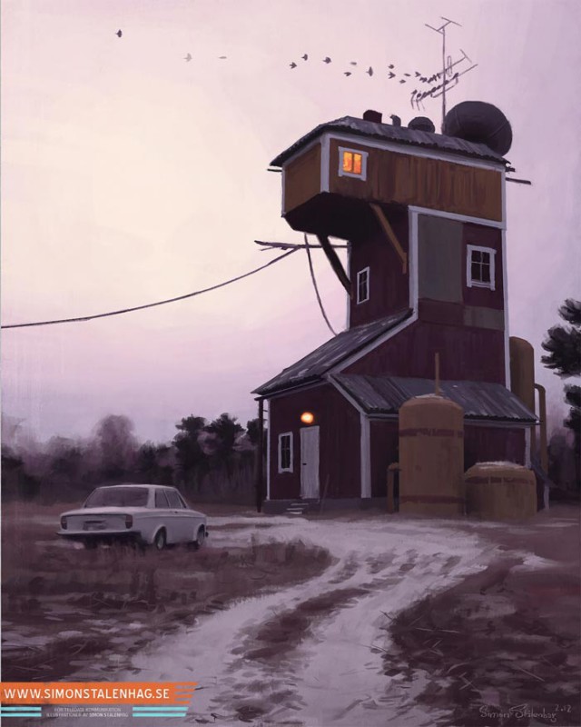 Альтернативное развитие мира от Саймона Сталенхага (Simon Stalenhag)