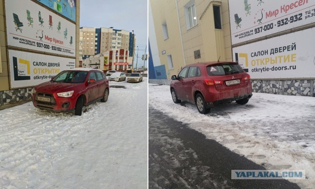 На внедорожнике краской написали "Я паркуюсь как идиот", за парковку на газоне в Тюмени