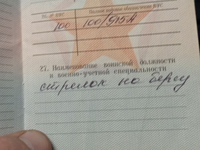 ВУС подлежащие призыву