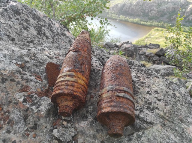 Немецкий опорный пункт Обергоф с орудием 8,8 cm Flak 36 на севере России