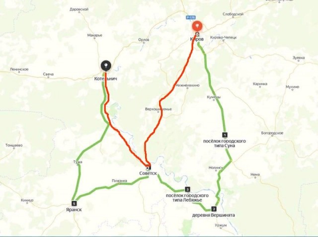 Движение по федеральной трассе «Кострома-Киров-Пермь» прервано из-за провала моста