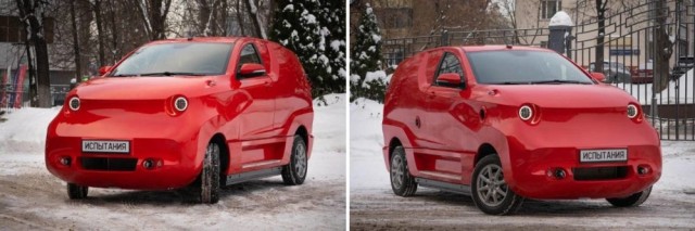 Все смеются над фотографиями красного уродливого российского электромобиля. А зря.