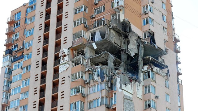 Ракета украинского ПВО AIM-120 из ЗРК NASAMS