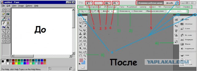 До и после фотошопа