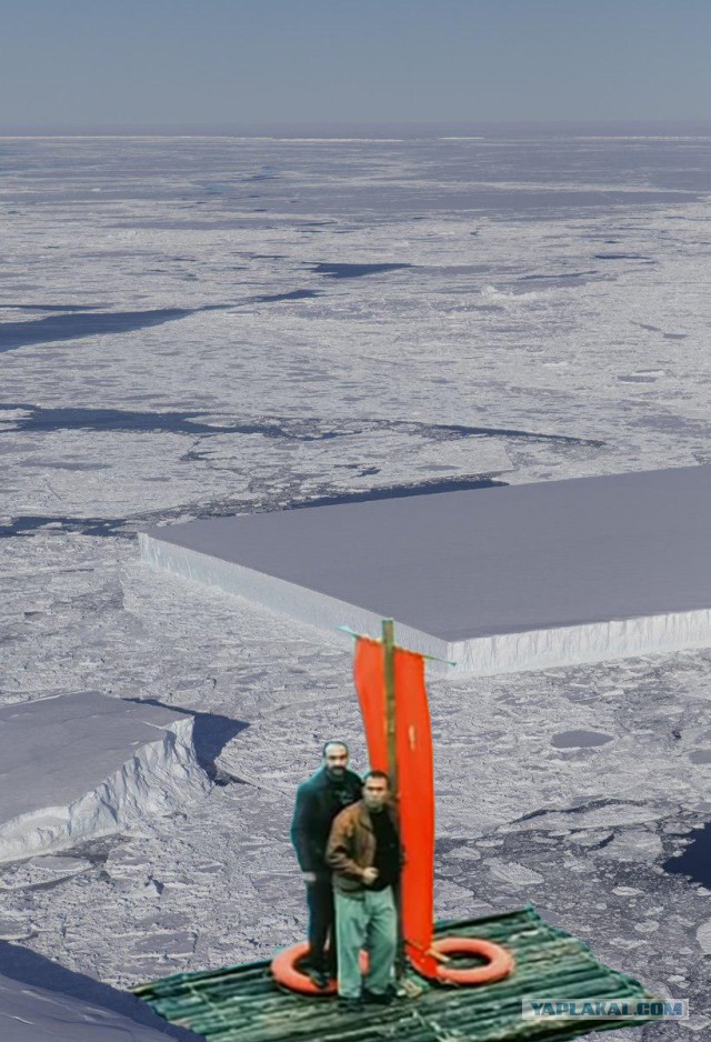 NASA сфотографировало айсберг идеальной формы