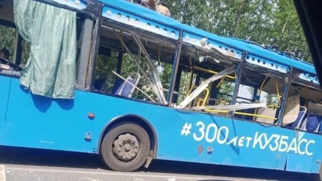 В Кемерове в автобусе на ходу взорвался газовый баллон