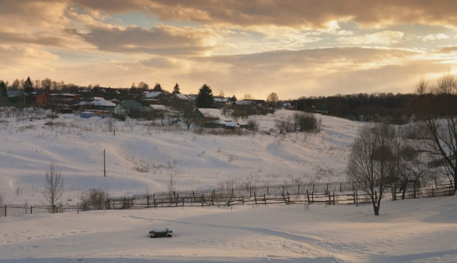 Начало весны в деревне