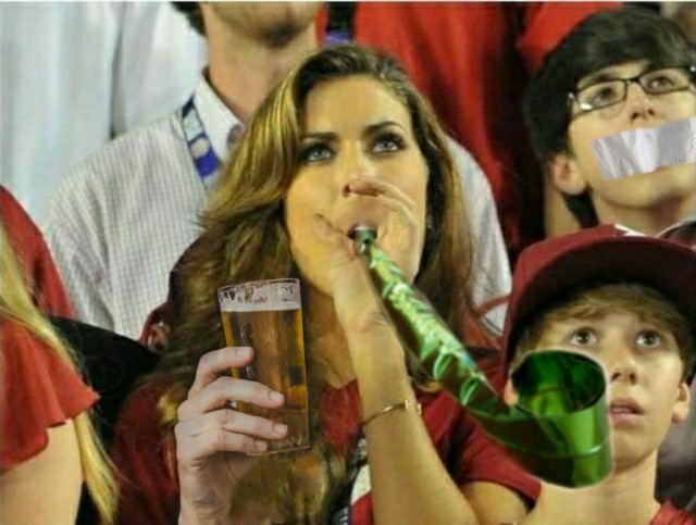 Фотожаба  Болельщица