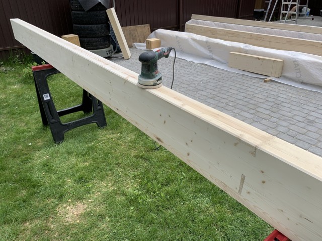 Навес для авто из бруса своими руками