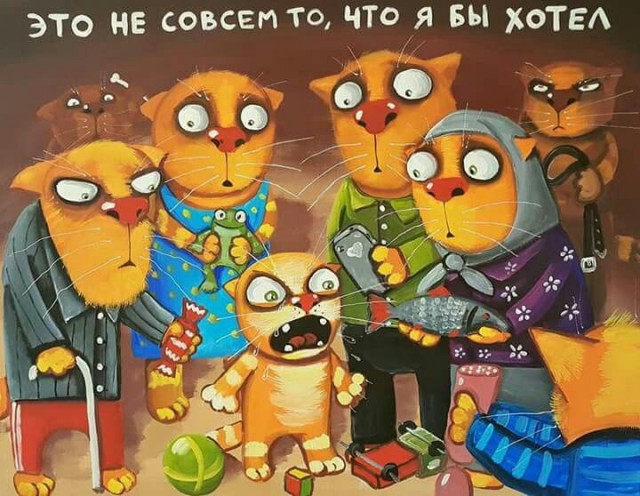 Коты минской художницы Рины Зенюк. 2025 год