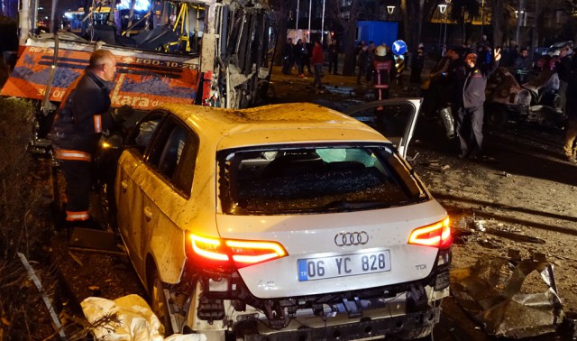 Сильный взрыв прогремел в центре Анкары