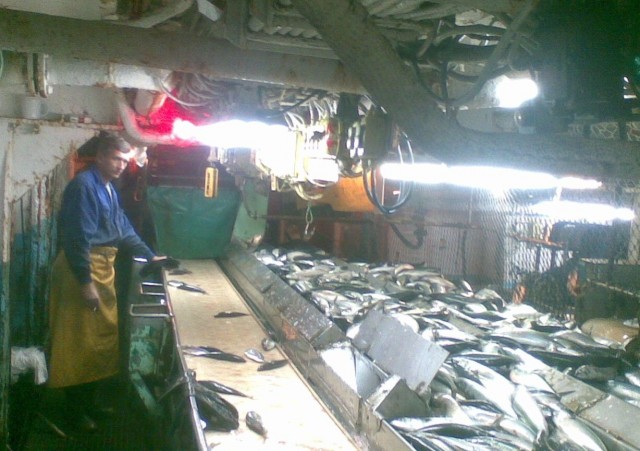 Новый год на траулере в море