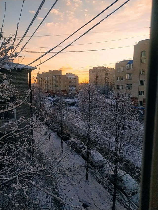 Санкт-Петербург засыпало снегом