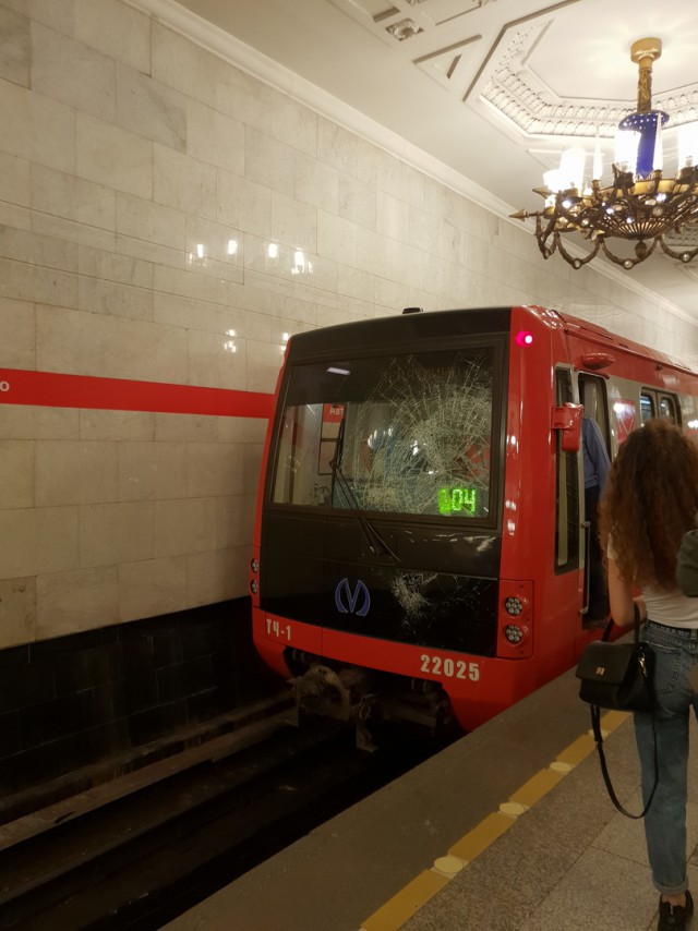 В Петербургском метро солдатик прыгнул под поезд и остался живой