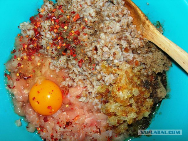 Котлетки мясо-гречневые