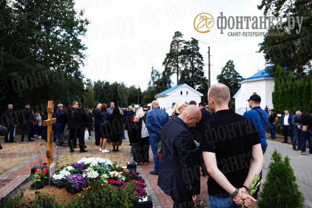 Похороны Пригожина на Северном кладбище