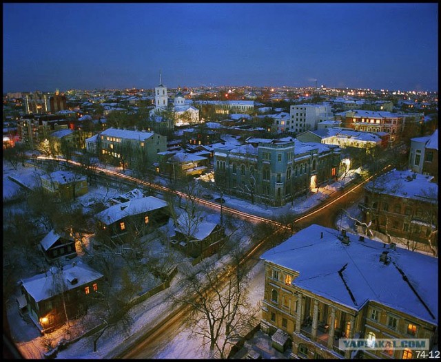 Россия ночью