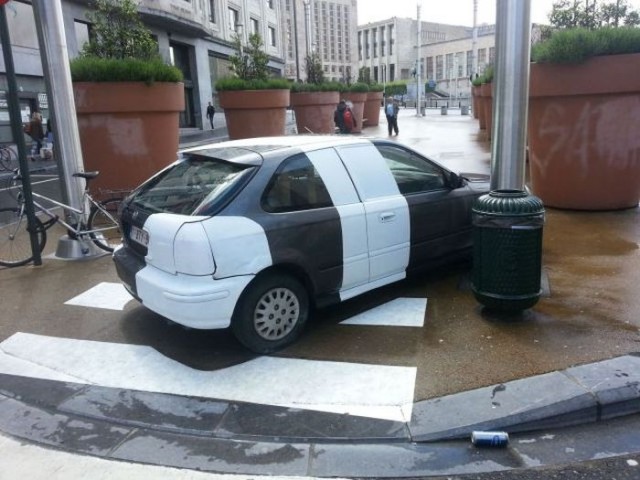 Наказали за неправильную парковку