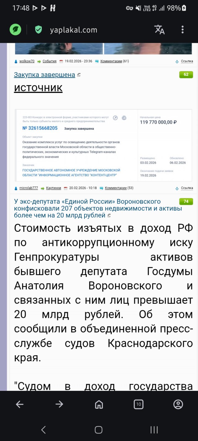 Закупка завершена