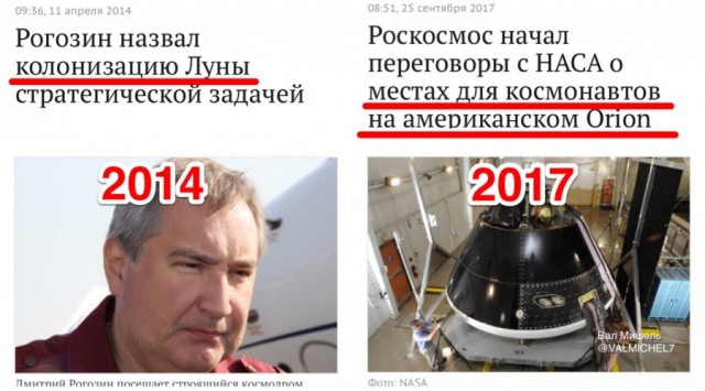 В США констатировали агонию России как космической державы