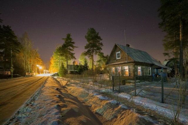 Просто красиво. Несколько ночных деревенских фото