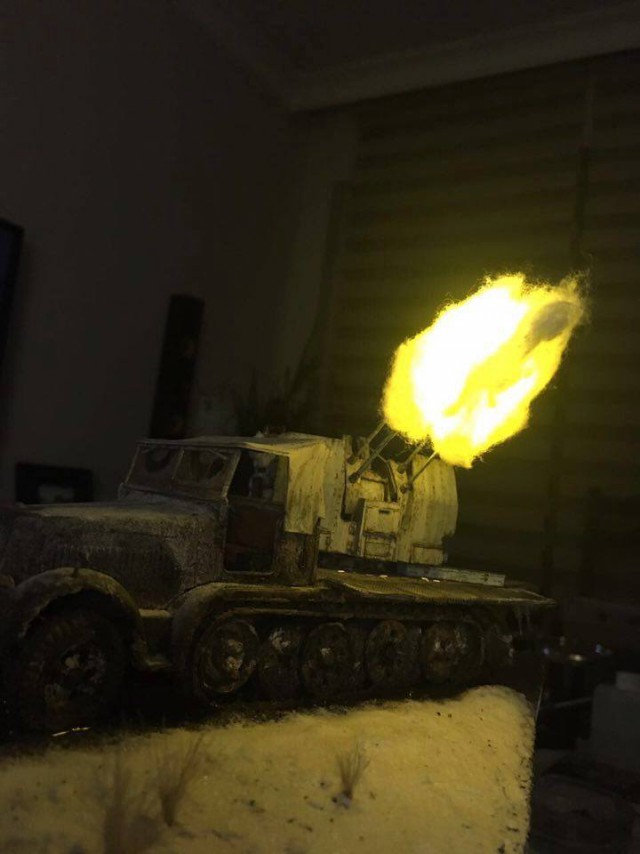 Ночник - мини-диорама на военную тематику