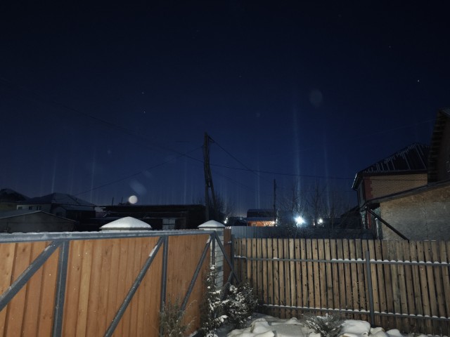 Ярчайшие световые столбы наблюдали жители Пермского края