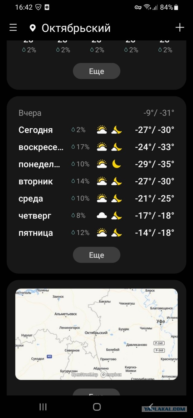 Что то зябко, а как у вас?