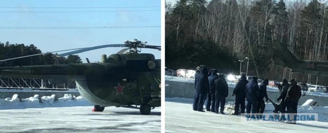 В Павловском районе Воронежской области аварийно приземлился вертолёт Ми-8