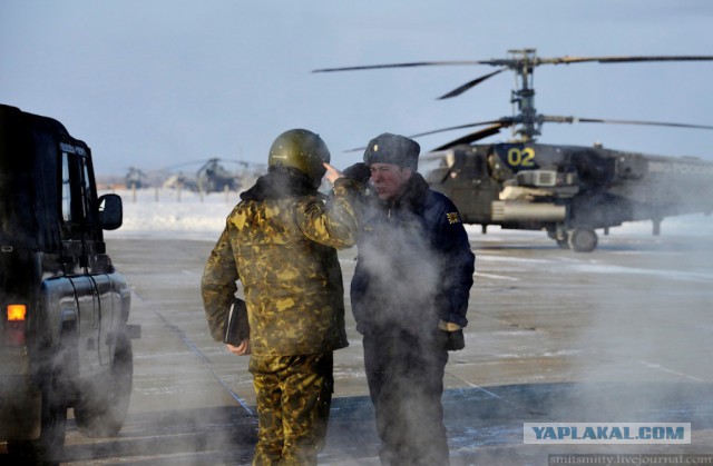 Тренировочные полеты боевых вертолетов Ка-52