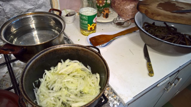 Кальмар+папоротник=вкусно