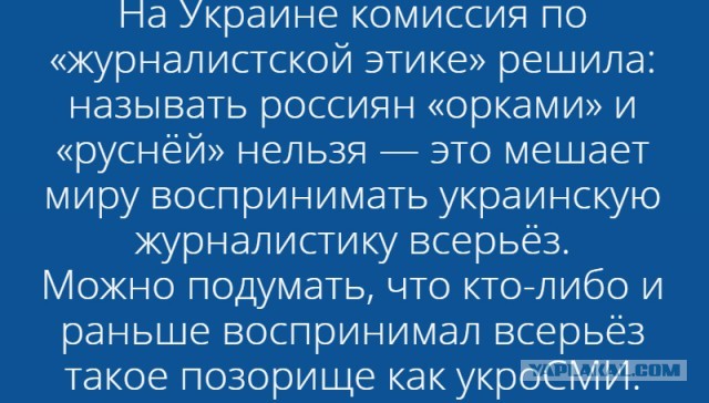 Власти на (ну или в) Украине попросили не употреблять слова «орки» и «русня»