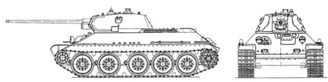 Танк-истребитель Т-34-57