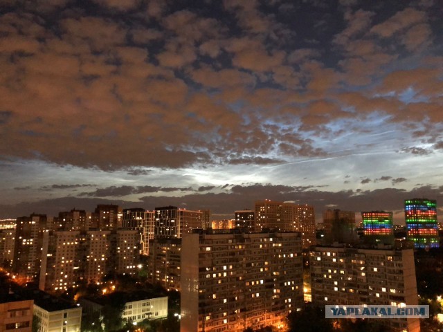 Серебристые облака в Москве 03.07.23