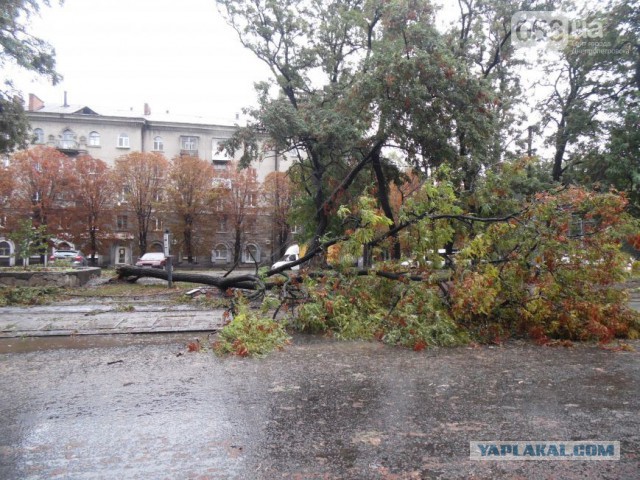 Ночной ураган в Днепропетровске, 24.09.2014.