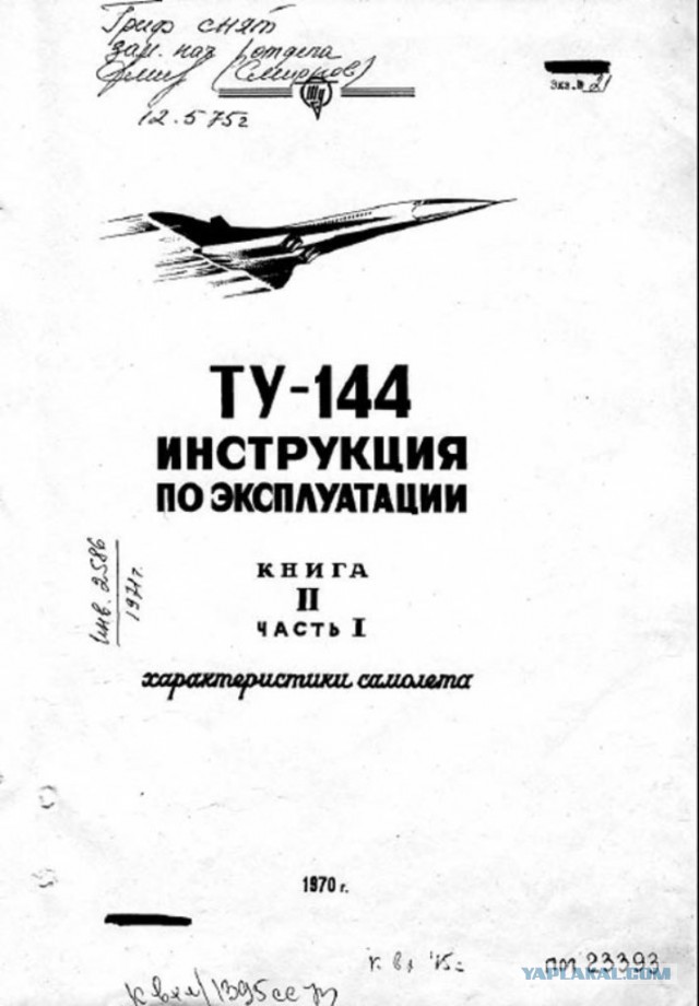 Судьба сверхзвукового Ту-144 СССР-77106