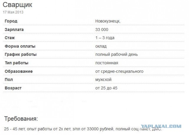 Вакансия IT-специалиста