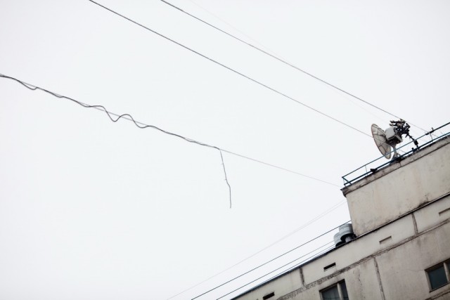 Лед на улицах Москвы
