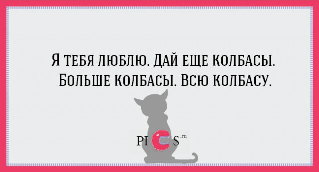 20 открыток с истинными мыслями котов