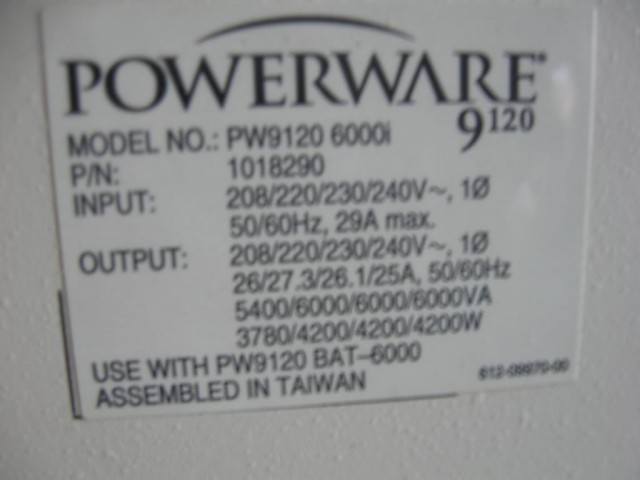 Продам ИБП PowerWare PW 9120 6КВт