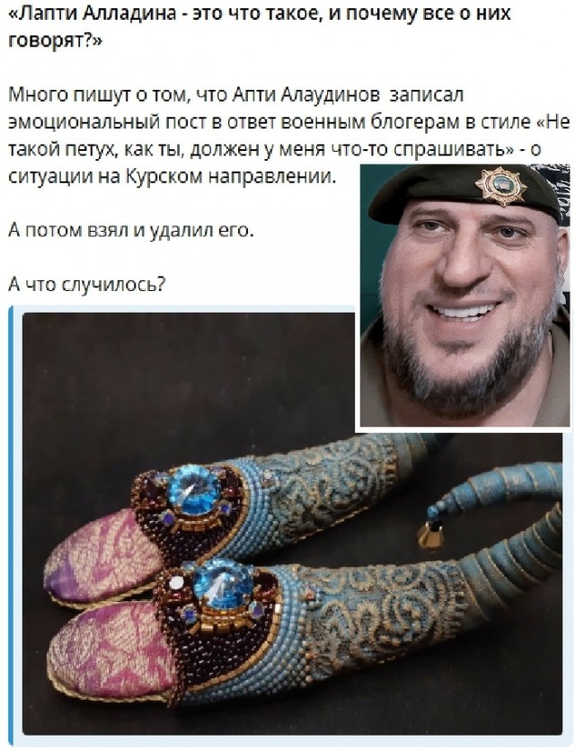 Апти Алаудинов рассказал о том, что происходит в Курской области