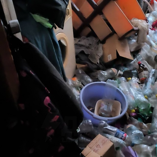 Женщина превратила съёмную квартиру в свалку — среди мусора даже нашли труп