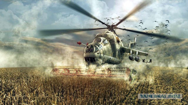 Боевой вертолет США в эскорте у ИГИЛ