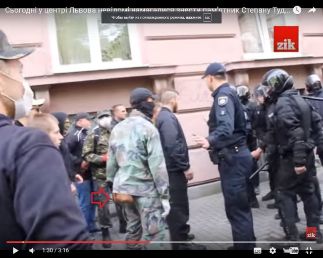 Столкновения с правоохранителями во Львове